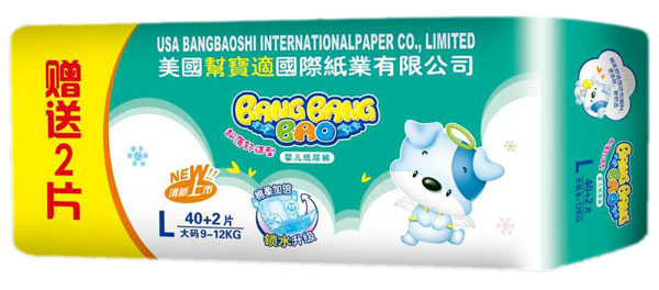 幫幫寶超薄舒適型嬰兒紙尿褲L40+2片