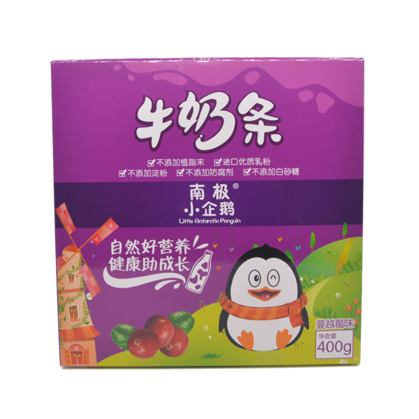 南極小企鵝蔓越莓奶條400g