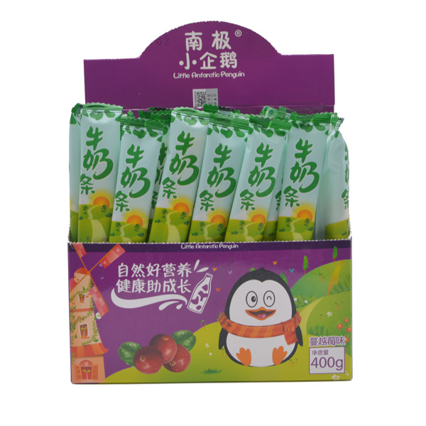 南極小企鵝蔓越莓奶條內(nèi)包裝400g