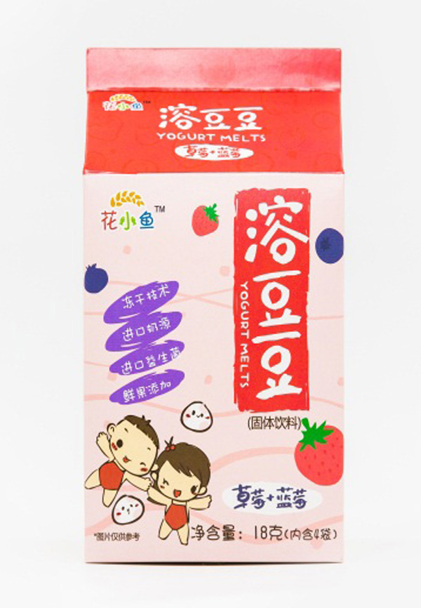 花小魚溶豆豆(草莓+藍(lán)莓)18g