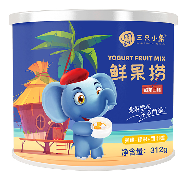 多可三只小象鮮果撈 黃桃.jpg 多可三只小象鮮果撈 黃桃.jpg