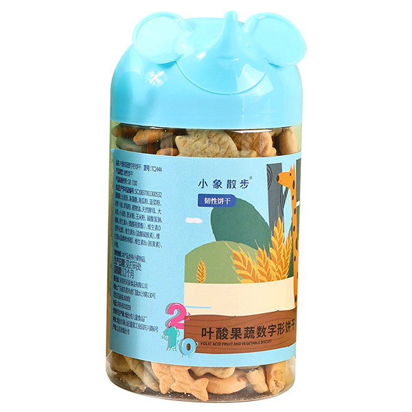 小象散步葉酸果蔬餅干-數(shù)字形
