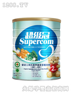 超級冠300克有機米粉罐6