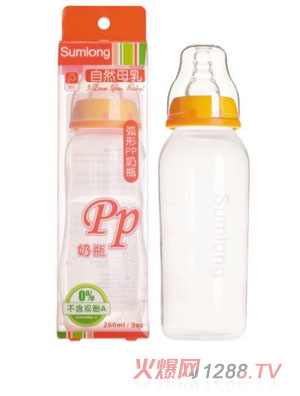 圣馬龍自然母乳標(biāo)準(zhǔn)口徑PP奶瓶260ml