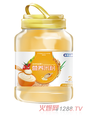 蓮子山莊鐵鋅鈣胡蘿卜營(yíng)養(yǎng)米粉2段桶裝
