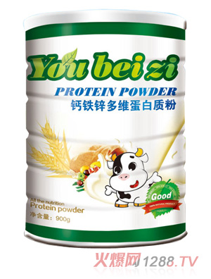 優(yōu)貝滋鈣鐵鋅多維蛋白質粉