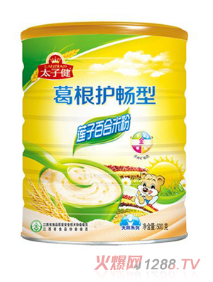 太子健天祥系列葛根護暢型蓮子百合米粉鐵罐裝