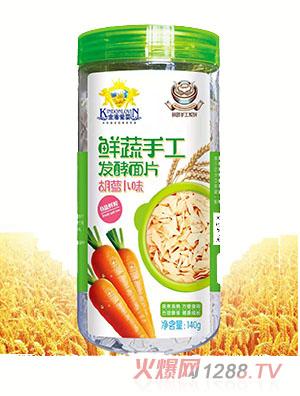 金盾愛(ài)嬰鮮菜手工發(fā)酵面片胡蘿卜味