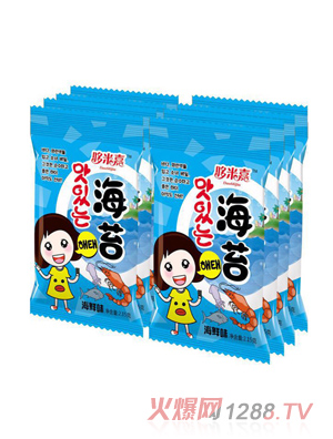 哆米嘉海苔8連包海鮮味