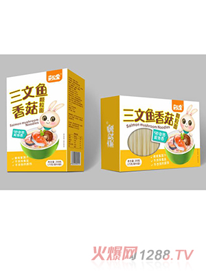 嘉唄噯超細面 三文魚香菇