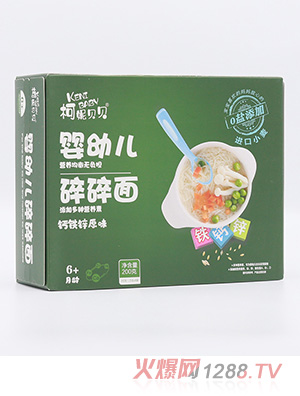 柯妮貝貝嬰幼兒碎碎面-鈣鐵鋅原味