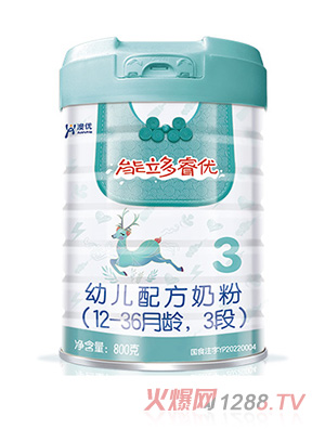 澳優(yōu)能立多睿優(yōu)幼兒配方奶粉（12-36月齡，3段）