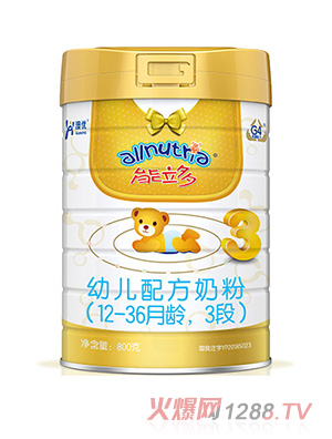 澳優(yōu)能立多幼兒配方奶粉（12-36月齡，3段）