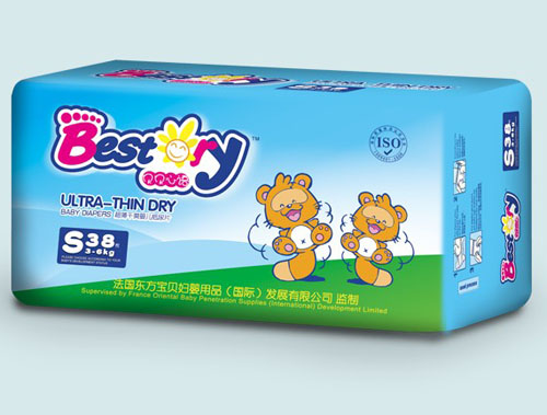 貝貝心語(yǔ)超薄干爽嬰兒紙尿片S碼